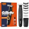 Gillette Fusion One Rasoio Elettrico Uomo Barba e Corpo 3 Pettini Barba (1,2,5mm) e 1