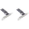 No 2X USB 2.0 4 Porte 480 Mbps Ad Alta Velocità VIA HUB PCI Controller Card Ad1051