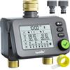 RAINPOINT Centralina Irrigazione 2 uscite con ingresso e uscita in ottone, Timer