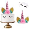 CAM2 Decorazione per torta a forma di unicorno decorazione per torte con un
