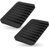 SGERUFZ 2 Pezzi Porta Saponetta in Silicone con Drenaggio Portasapone Vas