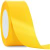 TONIFUL Nastro di raso giallo oro 4 cm x 22 m di larghezza nastri in tessuto s
