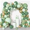 Kit Arco Palloncini Verde Salvia, 110 Pezzi Kit Ghirlanda Palloncini Verdi Oro C