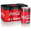 Coca Cola 24 X LATTINA COCA COLA ZERO ZERO ZUCCHERI 4 X 6 X 150 ML BIBITA GASSATA