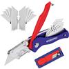 WORKPRO Coltello Taglierino, Professional Cutter con 15 Lame di Ricambio