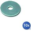 Master hobby 10x Master Hobby Rondella Piana Larga Zincata Mm 8X24 Pz 8 - A