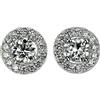Nessuno Nuovissimi orecchini con diamanti Pt950/ Pt900 1,043 ct E SI2 G D0,46 CT forg...