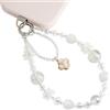 Does not apply Ciondolo Portafortuna per Telefono Donna, Bracciale Antifurto per Cellulare, Lan
