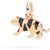 DoDo Ciondolo Dodo Tigre DMC6028 TIGER DBK9R Charm Diamanti Black Pietre