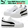 Puma WMNS Mayze Lether bianco nero 381983-01 taglia donna