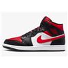 Jordan 554724-079 Jordan 1 Mid Bianco Nero Rosso 2022 Scarpe da Ginnastica Uomo Basket