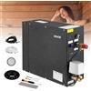 VEVOR Generatore di Vapore, Sistema Doccia a Vapore da 7,5 kW con Controller per Sauna SPA Domestica, Kit di Scarico Automatico Commerciale, Funzionamento a Secco e Sovrapressione, Nero