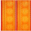 COTTON CRAFT - Confezione da 2 - Telo mare in velluto doppio tessuto jacquard, 90 x 172 cm, giallo arancio, spesso, lussuoso pile vellutato, 450 g/m², 100% puro cotone filato ad anelli, colori vivaci