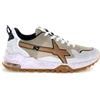 W6YZ 0012018612-06-1N21 BREEZE 3-M-WHITHE-GREY-BROWN Sneakers Uomo PE26