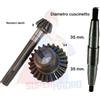 KIT COPPIA CONICA ALBERO FRESA MOTOCOLTIVATORE VALPADANA VMC14 DENTI 9 24