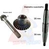 KIT COPPIA CONICA ALBERO MOTOCOLTIVATORE VALPADANA VMC14 N.T. DENTI 9 27