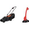 BLACK+DECKER BLACK&DECKER, RASAERBA 1000 W, Larghezza Taglio 32 CM, 3 Alt. Taglio 20-40-60 MM