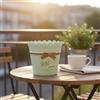 3 Pezzi Vaso con Bordo in Pizzo da Tavolo Vaso con Fiocco Centrotavola