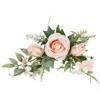 PuntoCasaStore® 6 pz Tralcio Rosa Fiore 25x6 CM Cipria Pesca Decorazione Floreale Bomboniera Mat