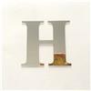 Not specified Eleganti Adesivi da Parete Specchio Argento per Decorazione Alfabeto Inglese Let