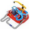 DRIVEN by Battat - Guidato da Battat - 27Pc City Racer Playset per bambini - 4 Esclusive auto da corsa incluse - Artiglio, torre, rampe, occhio di bue e altro ancora - 3 anni +