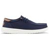 Hey Dude - Slip on blu Paul Canvas in tessuto liscio con inserti in pelle per uo