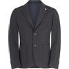 L.B.M. 1911 - Giacca nera Sam Active monopetto in jersey tecnico stretch per uom