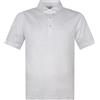 Gran Sasso - Polo bianca manica corta con collo camicia in cotone filo di scozia