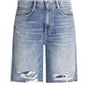 Roy Roger's - Bermuda denim Re-Search 5 tasche con rotture per uomo