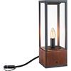 Paulmann 94673 Plug & Shine LED Lampada da esterni paletto d'illuminazione Venea IP44 angolare incl. 1x2 Watt dimmerabile oggetto luminoso legno E14