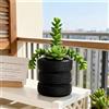 Fioriera Tire Look per for MINI Piante Nero 7,5 x 7,5 x 7,7 cm Materiale Resina