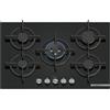 BOSCH PPQ7A6I15 PIANO COTTURA DA INCASSO 75 CM 5 FUOCHI A GAS IN VETRO NERO