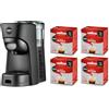 Does not apply , a Modo Mio Macchina per Caffè Tiny Eco Nera Con 64 Capsule Qualità Rossa Inclu