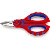 KNIPEX Forbici da elettricista rivestiti in materiale bicomponente rinforzato in