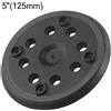Bosch Levigatrice tonda nera 125 mm con 8 fori per Bosch PEX 270 A e PEX 270 AE