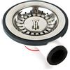 Franke Tappo Filtro Manuale Greyline 3 1/2" Cromo Piletta