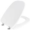 BARBETTA RICAMBI BAGNO SEDILE COPRIWATER IN LEGNO MDF VERNICIATO BIANCO ECO MODELLO SQUARE POZZI GINORI
