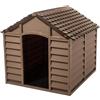 CUCCIA PER CANE DOG HOUSE IN RESINA DA ESTERNO BEIGE cm 84,5 x 86 x 82h