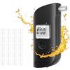 Carehabi Etilometro Portatile Certificato Alcol Test Professionale con Display LCD Digitale Incluso 20 ugelli Etilometro Portatile Personale per Uso Domestico e Professionale