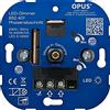 OPUS® - Dimmer rotante per lampadine LED e a risparmio energetico, taglio di fase, Watt 20-250 VA / 3-85 W