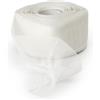 Mopec S3.23 Nastro in organza con filo per arricciare Avorio 60 mm x 50 metri