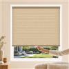 Chicology Cordless Cellular Shades Tenda per Finestra a cella Singola Privacy, Poliestere Metallo Plastica, Cornetto del Mattino, 76W x 163H cm