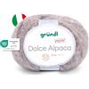 Gründl Lana Dolce Alpaca - morbida lana di alpaca per lavorare a maglia - soffice e calda - 55% alpaca, 40% lana merino, 5% poliammide - 1 gomitolo - 50 g / 100 m - misura ferri 6-7 -beige