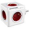 Allocacoc PowerCube Original Spina a 5 Prese, Rosso