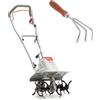 IKRA motozappa elettrica FEM 1500, tre larghezze 17-45 cm, profondità di lavoro 23 cm, 1500 W, incl. zappa manuale