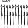 1 72 Scala Modellino Treno Street Luci 10pcs Confezione Con Cavi E Lampadine LED