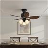 Ventilatore Lampada in Cristallo Stile Francese Lampada Ventilatore Retrò