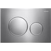 GEBERIT Placca 2 Tasti Modello Sigma 20 Cromato Satinato Cromato Geberit
