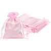 uxcell 12 Pezzi Sacchetti Regalo in Raso 3.5" x 3" per Feste, Rosa