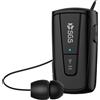 Generico AURICOLARE MONO SGS CAVO RETRATTILE BLUETOOTH CHIUSURA A CLIP NERO BLACK